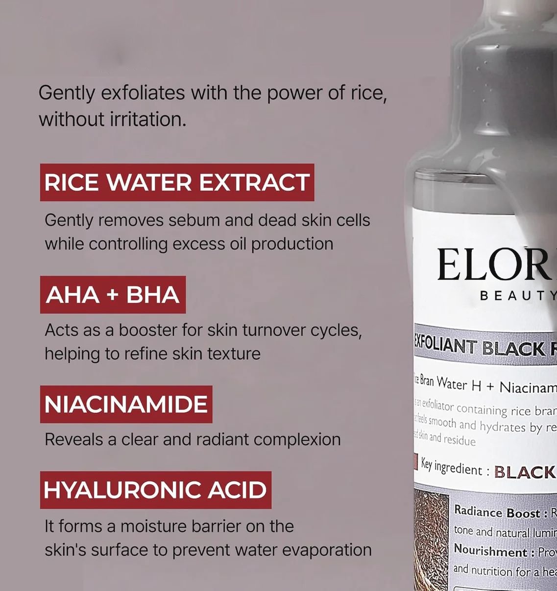 Ampolla de suero Eloria Rice Peel™