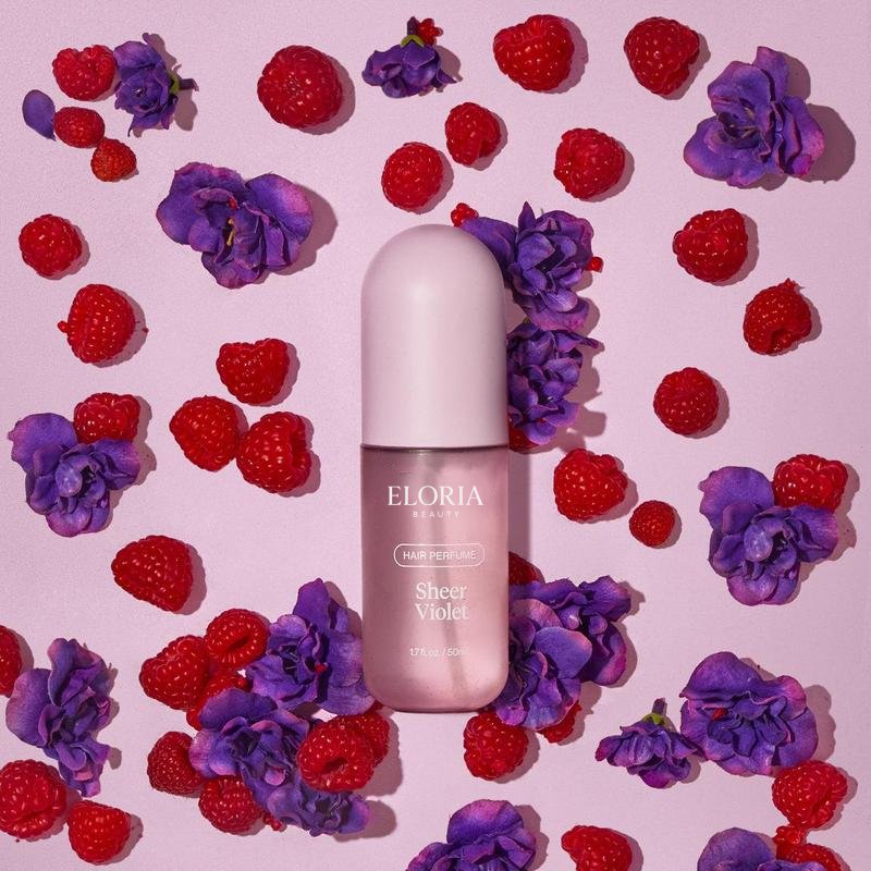 Perfume para el cabello violeta