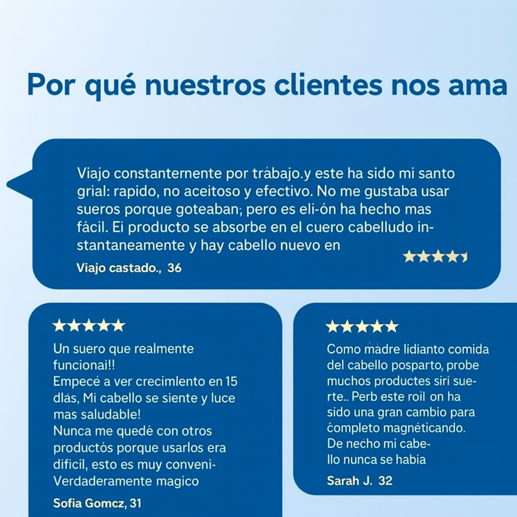 Sérum Roll-On para el Crecimiento del Cabello